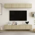 Kép 1/8 - 4 db sonoma tölgy színű szerelt fa TV-szekrény 100 x 30 x 30 cm