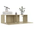 Kép 4/8 - 4 db sonoma tölgy színű szerelt fa TV-szekrény 100 x 30 x 30 cm
