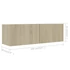 Kép 8/8 - 4 db sonoma tölgy színű szerelt fa TV-szekrény 100 x 30 x 30 cm