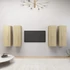 Kép 1/5 - 4 db sonoma tölgy szerelt fa TV-szekrény 30,5x30x90 cm