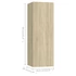 Kép 5/5 - 4 db sonoma tölgy szerelt fa TV-szekrény 30,5x30x90 cm