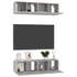 Kép 3/8 - 4 db betonszürke szerelt fa TV-szekrény 60 x 30 x 30 cm