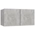 Kép 4/8 - 4 db betonszürke szerelt fa TV-szekrény 60 x 30 x 30 cm