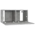 Kép 5/8 - 4 db betonszürke szerelt fa TV-szekrény 60 x 30 x 30 cm