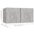 Kép 8/8 - 4 db betonszürke szerelt fa TV-szekrény 60 x 30 x 30 cm