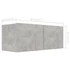 Kép 8/8 - 4 db betonszürke szerelt fa TV-szekrény 80 x 30 x 30 cm
