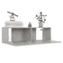 Kép 4/8 - 4 db betonszürke szerelt fa TV-szekrény 100 x 30 x 30 cm