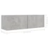 Kép 8/8 - 4 db betonszürke szerelt fa TV-szekrény 100 x 30 x 30 cm