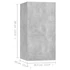 Kép 5/5 - 4 db betonszürke szerelt fa TV-szekrény 30,5 x 30 x 60 cm