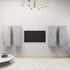 Kép 1/5 - 4 db betonszürke szerelt fa TV-szekrény 30,5 x 30 x 90 cm