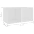 Kép 9/9 - 2 db fehér szerelt fa TV-szekrény 72 x 35 x 36,5 cm