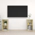 Kép 1/9 - 2 db sonoma tölgy színű szerelt fa TV-szekrény 72x35x36,5 cm