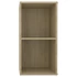 Kép 7/9 - 2 db sonoma tölgy színű szerelt fa TV-szekrény 72x35x36,5 cm