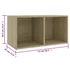 Kép 9/9 - 2 db sonoma tölgy színű szerelt fa TV-szekrény 72x35x36,5 cm