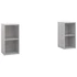 Kép 2/9 - 2 db betonszürke szerelt fa TV-szekrény 72 x 35 x 36,5 cm