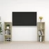 Kép 1/9 - 2 db sonoma tölgy színű szerelt fa TV-szekrény 107 x 35 x 37 cm