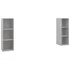 Kép 2/9 - 2 db betonszürke szerelt fa TV-szekrény 107 x 35 x 37 cm
