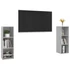 Kép 3/9 - 2 db betonszürke szerelt fa TV-szekrény 107 x 35 x 37 cm