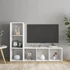 Kép 1/8 - 2 db fehér szerelt fa TV-szekrény 107 x 35 x 37 cm