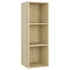Kép 7/9 - 2 db sonoma tölgy színű szerelt fa TV-szekrény 107 x 35 x 37 cm