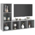 Kép 3/8 - 2 db betonszürke szerelt fa TV-szekrény 107 x 35 x 37 cm