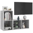 Kép 3/8 - 2 db betonszürke szerelt fa TV-szekrény 72 x 35 x 36,5 cm