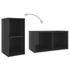 Kép 7/8 - 2 db magasfényű szürke szerelt fa TV-szekrény 72 x 35 x 36,5 cm