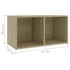 Kép 8/8 - 4 db sonoma tölgy színű szerelt fa TV-szekrény 72x35x36,5 cm