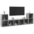 Kép 3/8 - 4 db betonszürke szerelt fa TV-szekrény 72 x 35 x 36,5 cm