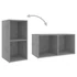 Kép 7/8 - 4 db betonszürke szerelt fa TV-szekrény 72 x 35 x 36,5 cm