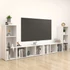 Kép 1/8 - 4 db fehér szerelt fa TV-szekrény 107 x 35 x 37 cm