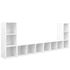Kép 2/8 - 4 db fehér szerelt fa TV-szekrény 107 x 35 x 37 cm