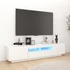 Kép 1/10 - Fehér TV-szekrény LED-lámpákkal 180 x 35 x 40 cm