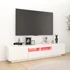 Kép 3/10 - Fehér TV-szekrény LED-lámpákkal 180 x 35 x 40 cm