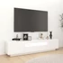Kép 5/10 - Fehér TV-szekrény LED-lámpákkal 180 x 35 x 40 cm