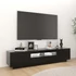 Kép 3/10 - Fekete TV-szekrény LED-lámpákkal 180 x 35 x 40 cm