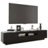 Kép 6/10 - Fekete TV-szekrény LED-lámpákkal 180 x 35 x 40 cm