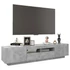 Kép 6/10 - Betonszürke TV-szekrény LED-lámpákkal 180 x 35 x 40 cm