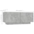 Kép 10/10 - Betonszürke TV-szekrény LED-lámpákkal 180 x 35 x 40 cm