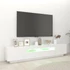 Kép 4/11 - Fehér TV-szekrény LED-lámpákkal 200 x 35 x 40 cm