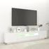Kép 4/11 - Fehér TV-szekrény LED-lámpákkal 200 x 35 x 40 cm