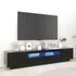 Kép 1/11 - Fekete TV-szekrény LED-lámpákkal 200 x 35 x 40 cm