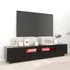Kép 3/11 - Fekete TV-szekrény LED-lámpákkal 200 x 35 x 40 cm