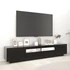 Kép 4/11 - Fekete TV-szekrény LED-lámpákkal 200 x 35 x 40 cm