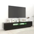 Kép 5/11 - Fekete TV-szekrény LED-lámpákkal 200 x 35 x 40 cm