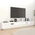 Kép 3/10 - Fehér TV-szekrény LED-lámpákkal 260 x 35 x 40 cm