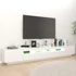 Kép 4/10 - Fehér TV-szekrény LED-lámpákkal 260 x 35 x 40 cm