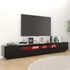 Kép 4/10 - Fekete TV-szekrény LED-lámpákkal 260 x 35 x 40 cm