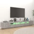 Kép 5/10 - Betonszürke TV-szekrény LED-lámpákkal 260 x 35 x 40 cm