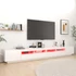 Kép 4/11 - Fehér TV-szekrény LED-lámpákkal 300 x 35 x 40 cm
